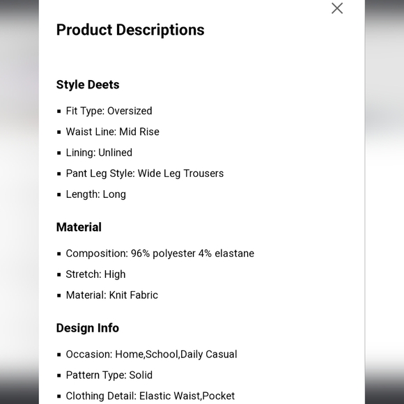 Cider wide leg pant - Picture 2 of 2